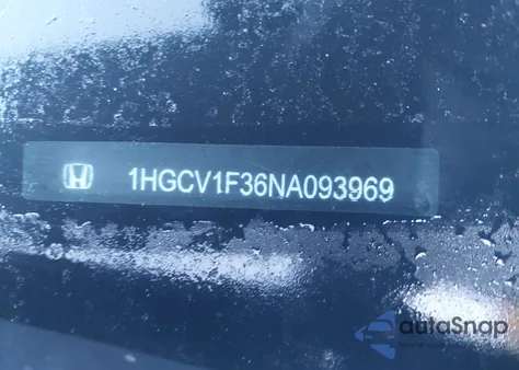 2022 Honda Accord Sport from USA, damaged, VIN 1HGCV1F36NA093969